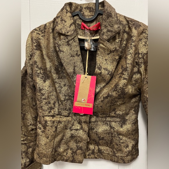 Beautiful new gold women’s/girls blazer jacket - Picture 3 of 7